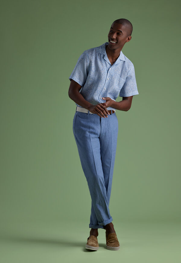 Paul Stuart Blue Crop Shirt Look, image 1